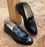 PUSH - Mocassin luxe en cuir véritable homme